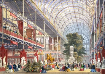 Gran Exposición, 1851: Transepto Central, de las Imágenes Comprensivas de Dickinson